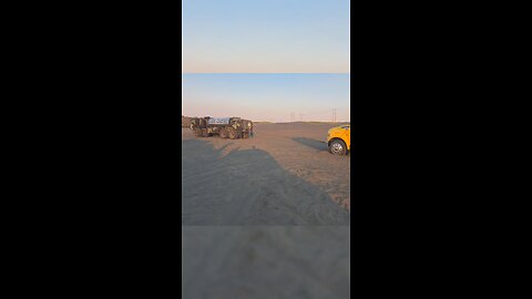 Oshkosh 8x8 Pulls Out Stuck Tow Truck At The Sand Dunes! #use #truck #stuck #funny
