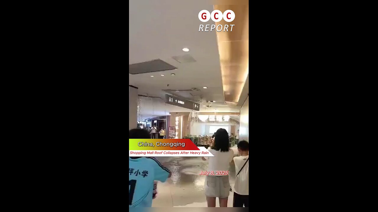 #China #Chongqing #roofcollapse #rain #emergency #destruction #anomaly #weather #climatechange