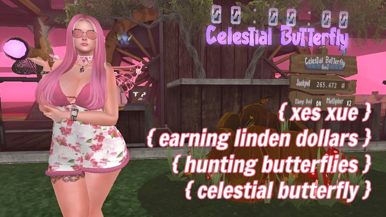 Get Free Lindens by Hunting Butterflies with Celestial Butterfly LIVE!