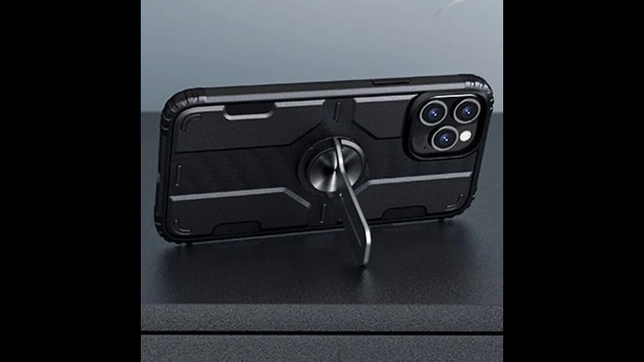 Phone Case with Detachable Phone Holder, Drop Protection, Lens & Screen Protection, for iPhone 12