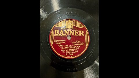 Banner 5-12-09A When The Trees Bid The Trees Good-Bye