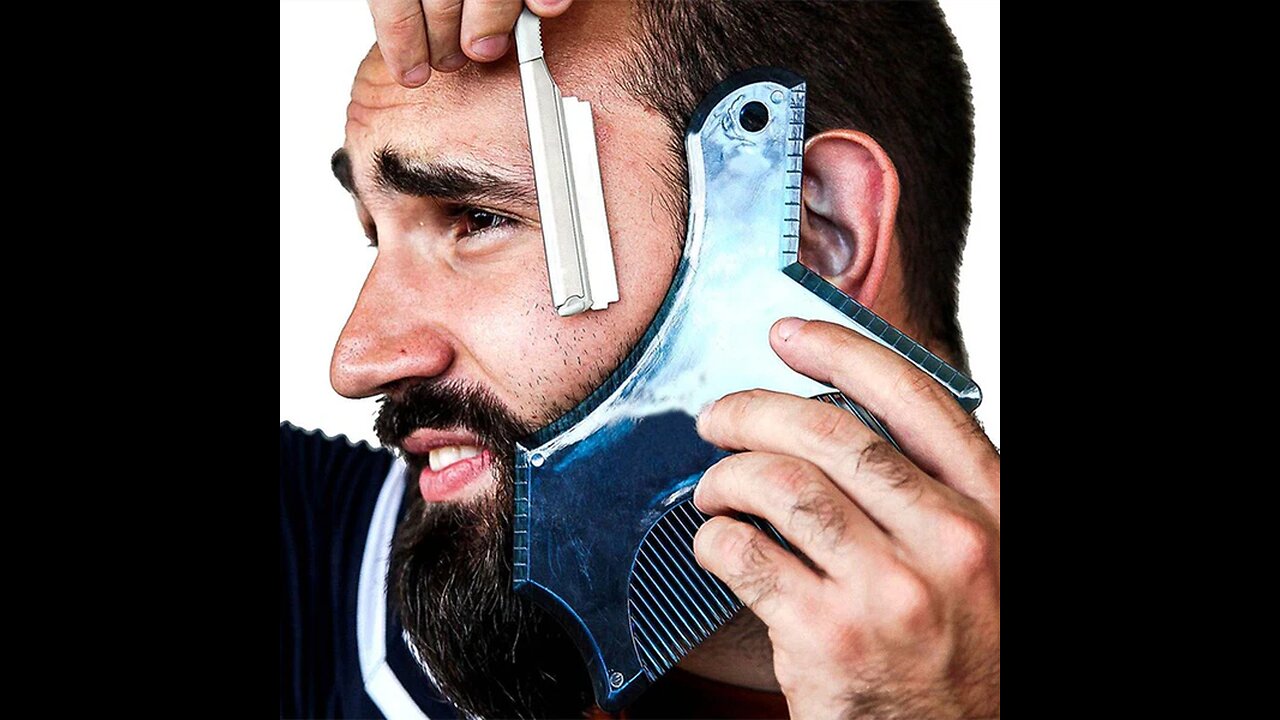 Beard Shaping Tool, for Trimming, Mustache, Goatee, Neckline