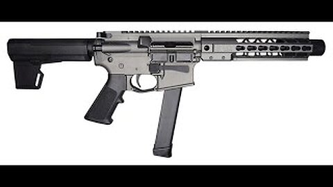 Firing the Brigade BMF AR9 9MM Carbine - Takes Glock Mags!