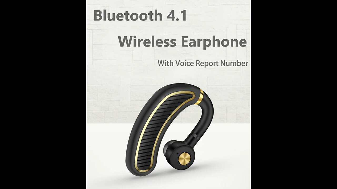 Bluetooth 4.1 Stereo Single-Ear Earphone With Mic & Voice Report Number, For Business, Sports & More
