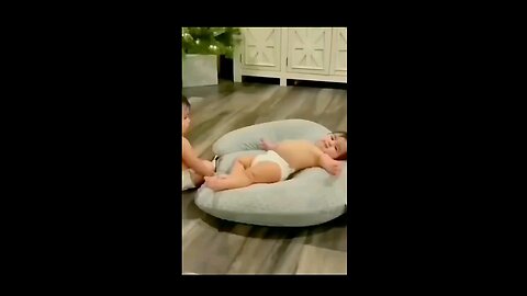 cut baby laughing