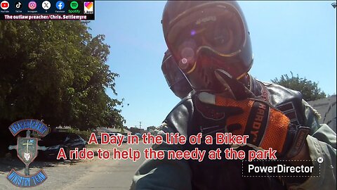 A Day in the life of a Biker A ride to help the needy at the park #theoutlawpreacher