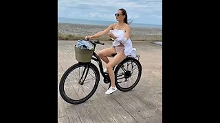Why is it so uncomfortable in a sundress, on a bicycle?