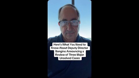 WOW: Deputy Director Bongino Announces Review of 3 Unsolved Cases