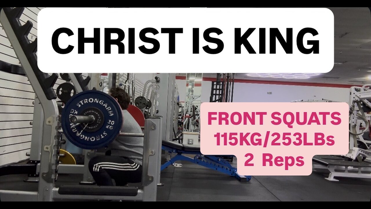 FRONT SQUAT DOUBLE 115KG/253LBs
