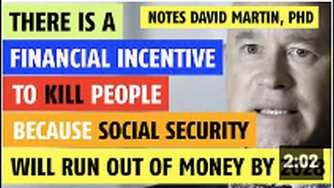 "David Martin, PhD, Highlights Financial Incentives Linked to Killings"