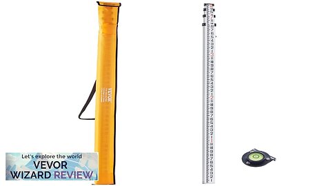 VEVOR Measuring Rod 14-Feet/8ths 4 Sections Telescopic Grade Rod 1/8in w/ Bag Review