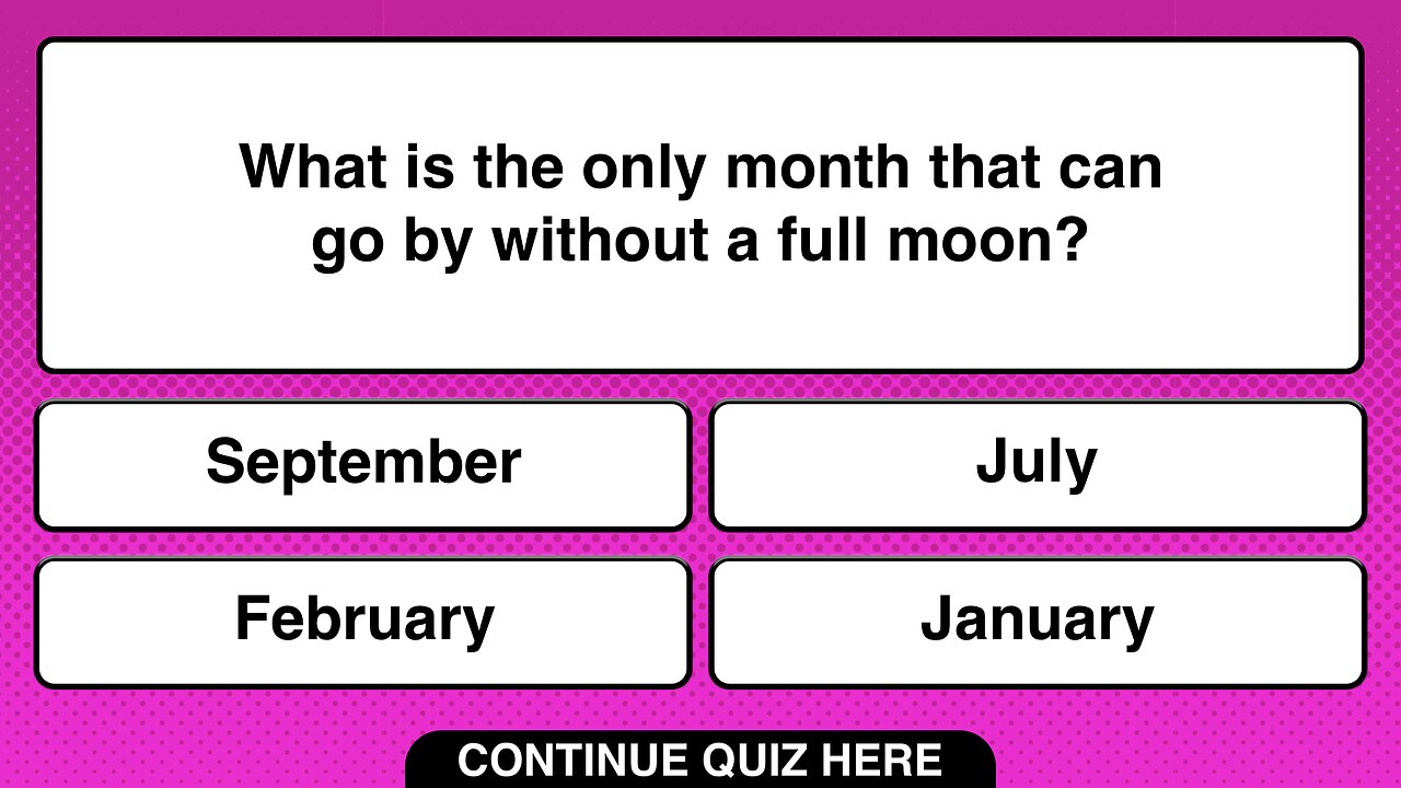 Continue Mixed Trivia Here