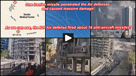 Tel Aviv: Iranian missile attack on IDF centers and locations