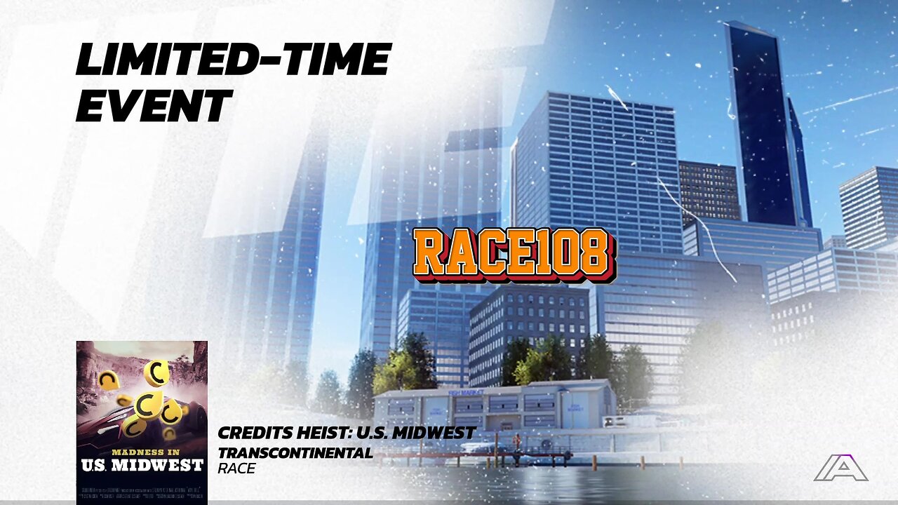 Race108 Credits Heist US Midwest Transcontinental Asphalt Legends Unite