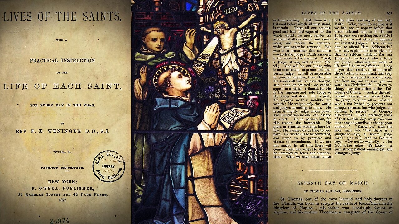 Saint Thomas Aquinas {March 7} 📖🎧
