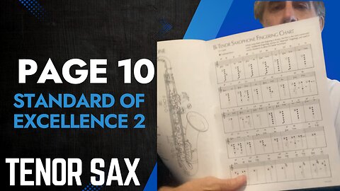 Tenor Saxophone Lesson: Standard of Excellence Book 2, Page 10