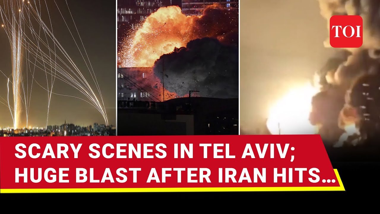 Blazing Chaos In Tel Aviv; Huge Blasts, Damage After Iran’s CHILLING New Attack | Watch