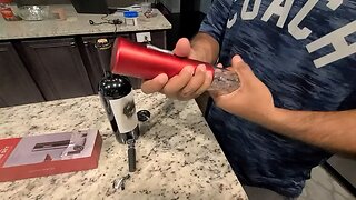 Electric Wine Bottle Opener with Foil Cutter Vacuum Stoppers and Pourer