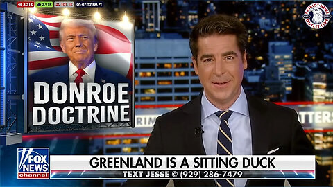 Watters Primetime 1/20 Opener - Davos & Greenland