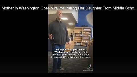 OMG. Watch this! A Mom went & pulled her child out of her Washington State school for having the kids PROTESTING ICE!