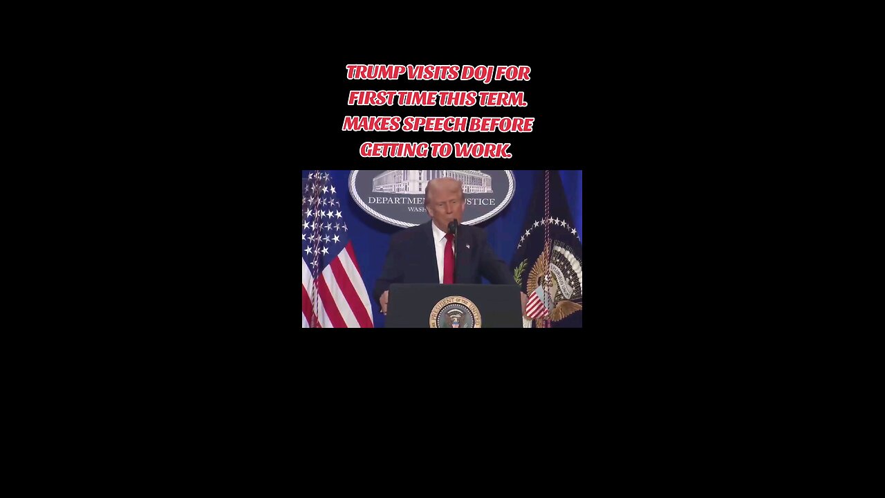 TRUMP VISITS DOJ