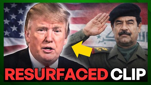 RESURFACED Clip Of Trump "The World Was Better With Saddam"