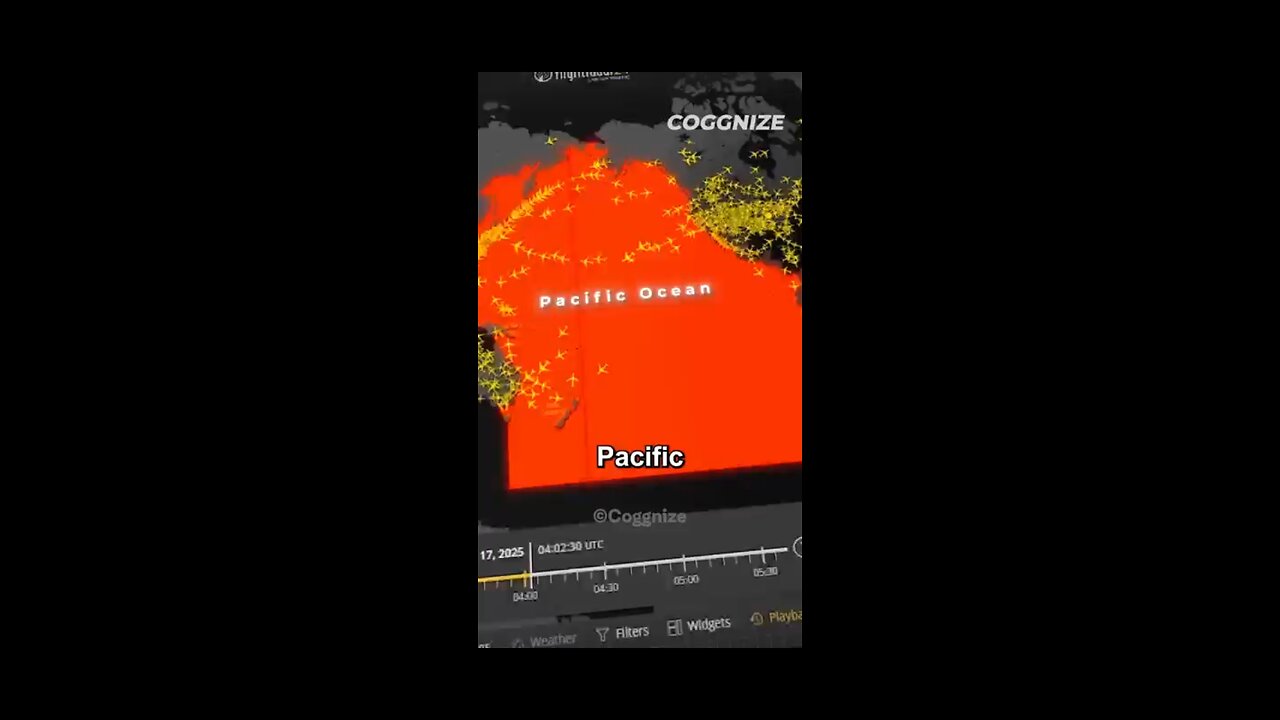PACIFIC Ocean Is The MOST Avoided Flight Route #short