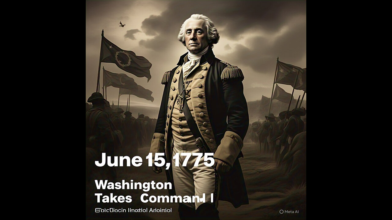 June 15, 1775: George Washington Takes Command of the Continental Army 🪖🇺🇸
