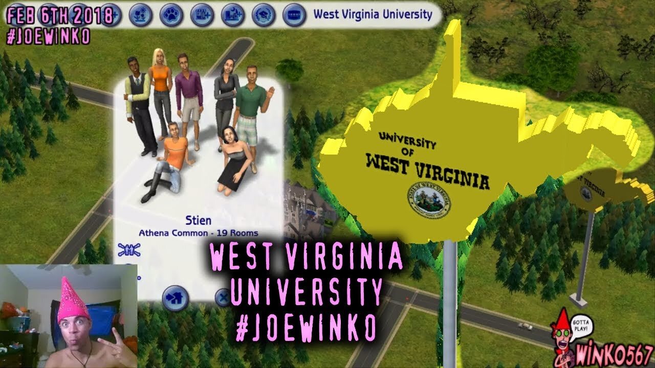 Leah's College Life - Sims 2 Live Stream (Feb 6th 2018) - Joe Winko