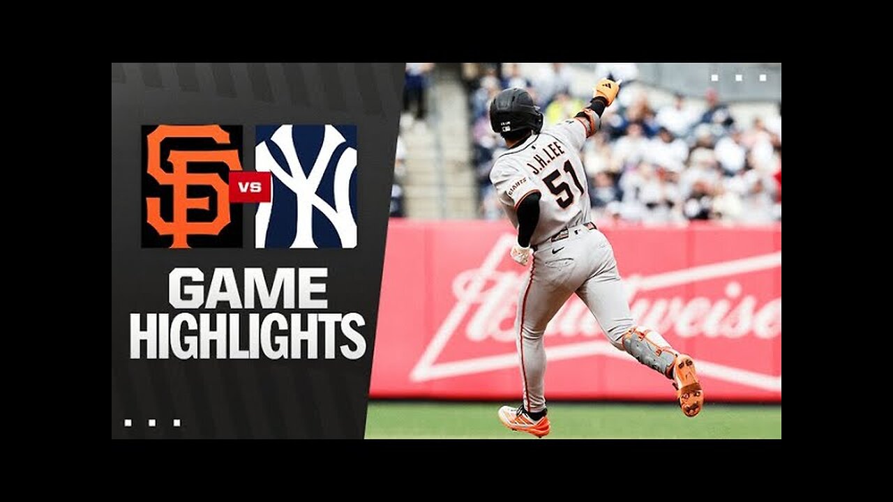 Giants vs. Yankees Game Highlights (4/13/25) | MLB Highlights
