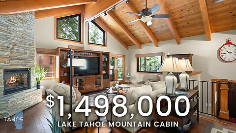 Inside a MOUNTAIN Lake Tahoe Cabin in Incline Village Nevada