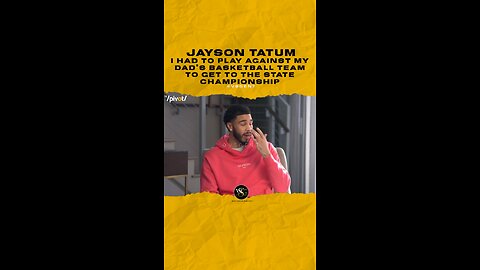 @jaytatum0 I had to play against my dad’s basketball team to get to the state championship