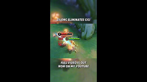 Zilong going crazy on cici #mobilelegends #mobilelegendsbangbang #mlbb #moba #mobilegaming #zilong