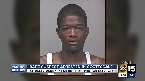 Black rape suspect arrested in Scottsdale