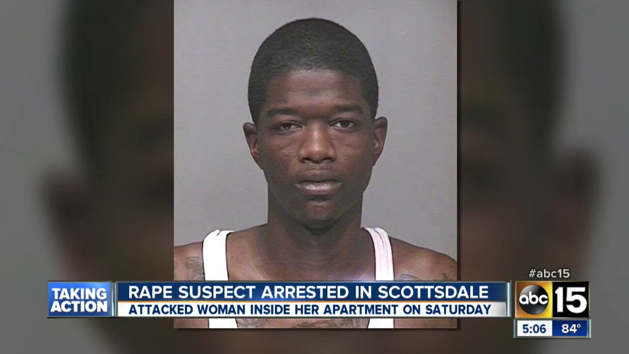 Black rape suspect arrested in Scottsdale