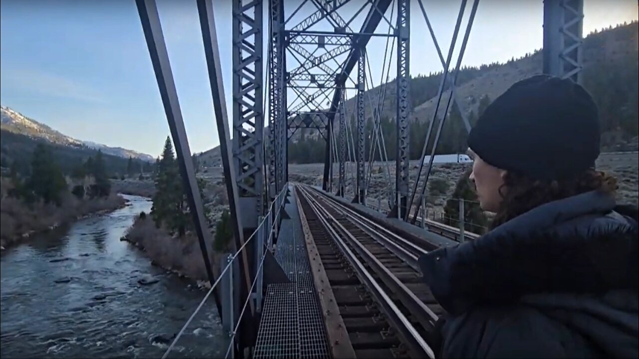 Exploring Railroad Tracks and Water Flume in Verdi Nevada