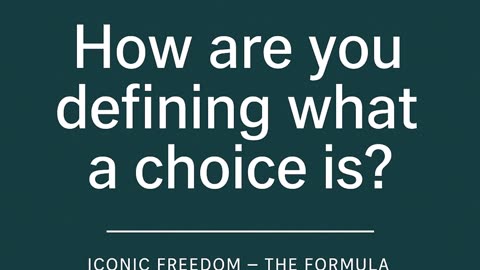 🎧Iconic Freedom The Formula Season 3 Episode 42 — The Forensics of Choice