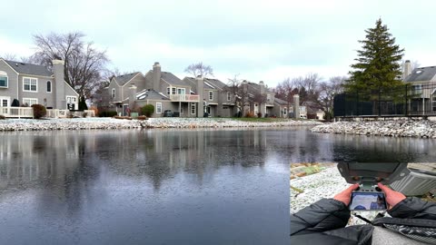 Landing on thin ICE with my drone!