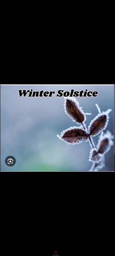 Today first day of winter winter solstice equinox 12/22/25