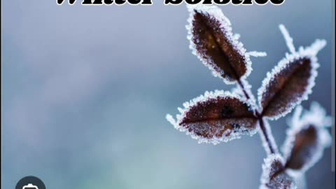 Today first day of winter winter solstice equinox 12/22/25