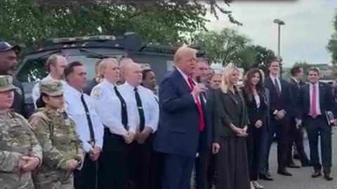 Love seeing President Trump show gratitude and respect to the men and women who protect our capital