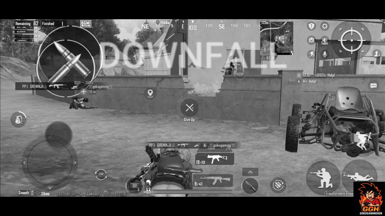 DOWNFALL IN BGMI #BGMI 3bgmiplayers #gameislove