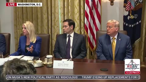 Trump, Pam Bondi Remarks About DOJ Memo On Jeffrey Epstein Files