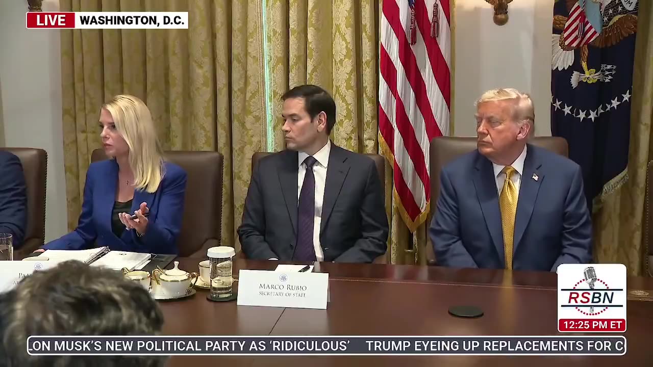 Trump, Pam Bondi Remarks About DOJ Memo On Jeffrey Epstein Files