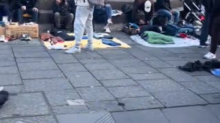 This is what tourists see outside Naples Central Station.