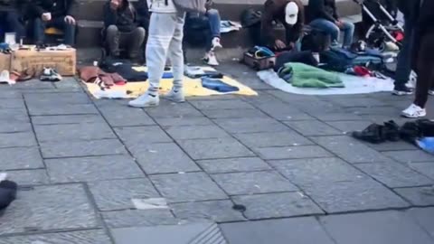 This is what tourists see outside Naples Central Station.