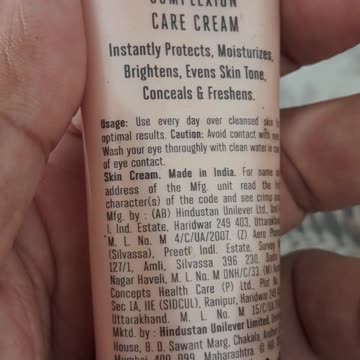 promoting a complexing cream