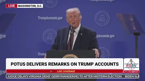 WATCH: Trump Accounts to Pay Out From $50K - $300K, Says President Trump - 01/28/26
