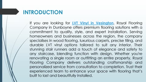If you are looking for LVT Vinyl in Vesington