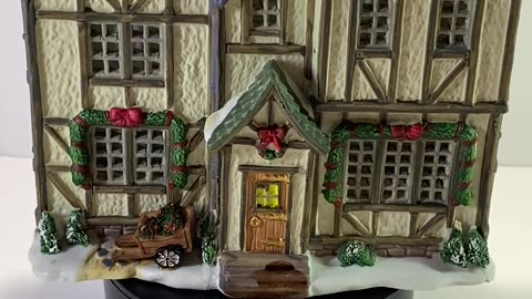 Christmas Village Building: THE OLD HALL by LeMax - Dicken's Style Village Home Decor